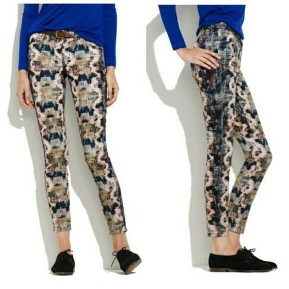 MADEWELL Skinny Skinny Ankle Print Jeans Pants Womens‎ Size 26 Snakeskin … - Picture 2 of 9